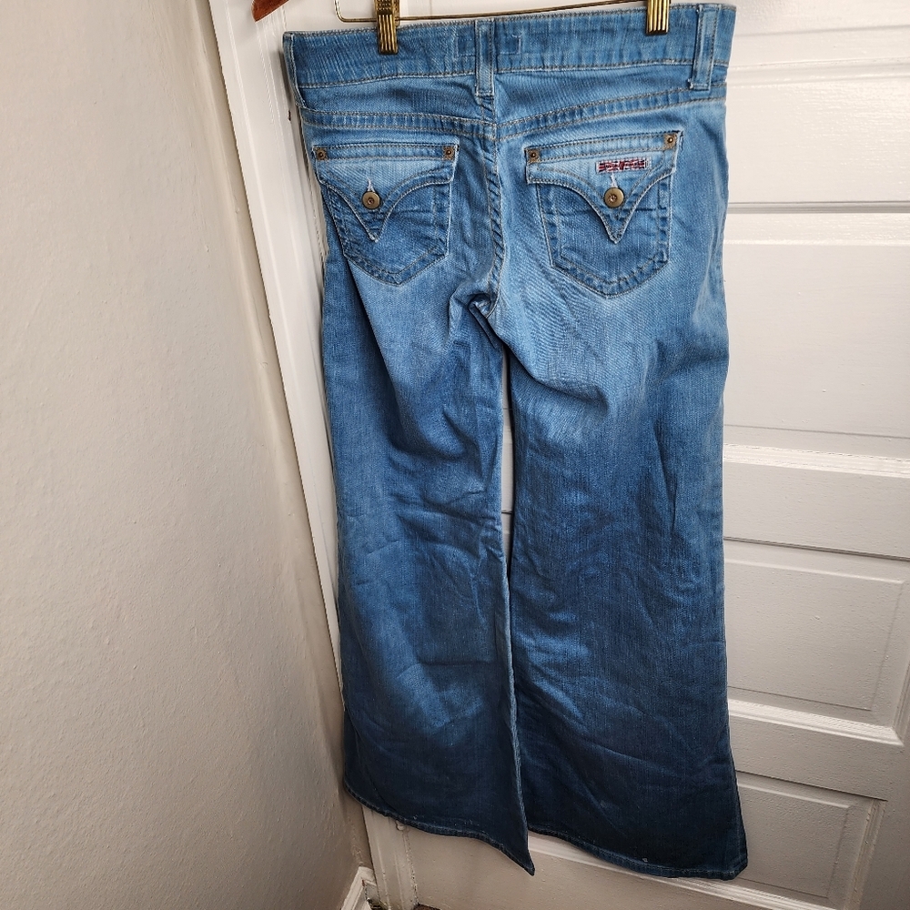 Hudson Vintage Wide Leg Flare Jeans Womens 27